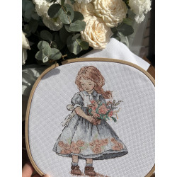 Cross stitch kit "Spring Girl" SAND-35