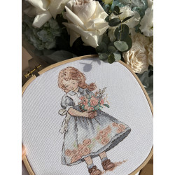 Cross stitch kit "Spring Girl" SAND-35