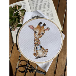 Cross stitch kit "Coffee lovers. Giraffe" SANK-65