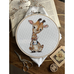 Cross stitch kit "Coffee lovers. Giraffe" SANK-65