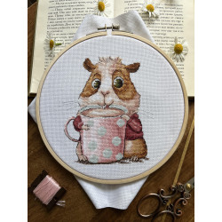 Cross stitch kit "Coffee Lovers. Guinea Pig" SANK-66