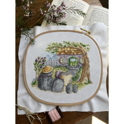 Cross stitch kit "Housewarming. Hedgehogs" SANN-33