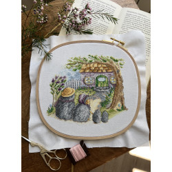 Cross stitch kit "Housewarming. Hedgehogs" SANN-33