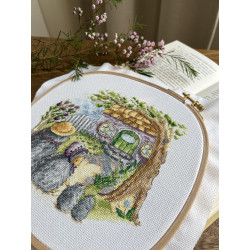 Cross stitch kit "Housewarming. Hedgehogs" SANN-33