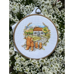 Cross-stitch kit "Housewarming. Foxes" SANN-30