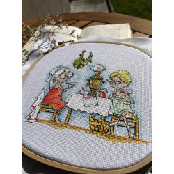 Cross stitch kit "Grannies in the bathhouse" SANB-22