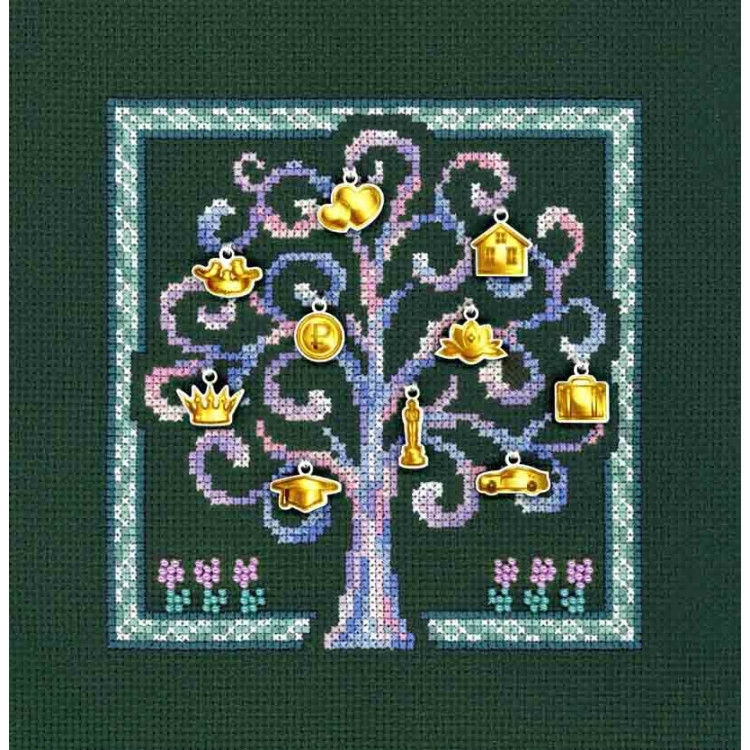 Cross stitch kit "Mini Sampler. Tree of desires" SNV-948