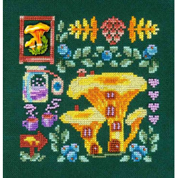 Kreuzstichset „Mini Sampler. Chanterelle House“ SNV-945