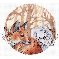 Cross stitch kit "In the winter forest" SNV-900