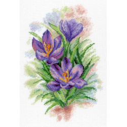 Cross stitch kit "Bright crocuses" SNV-821