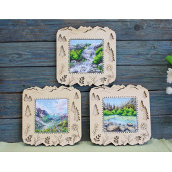 Cross stitch kit "Mountain lake" SM-996