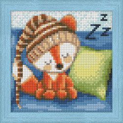 Diamond Painting kit Sleepy Little Fox 15х15cm AZ-1573