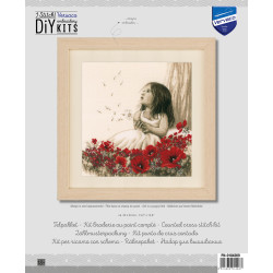 Counted cross stitch kit "Girl in a poppy field" PN/0184269