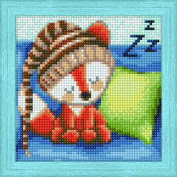 Diamond Painting kit Sleepy Little Fox 15х15cm AZ-1573