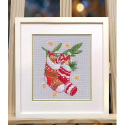 Cross stitch kit "New Year's boots" S1648