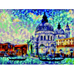 AUSVERKAUF (Eingestellt) Buntes Venedig 40x50 cm C040