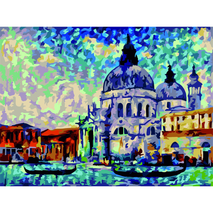 AUSVERKAUF (Eingestellt) Buntes Venedig 40x50 cm C040
