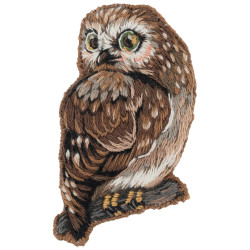 Cross stitch kit PANNA"Owl brooch" PJK-2273