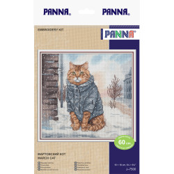 Cross stitch kit PANNA "March cat" PJ-7500