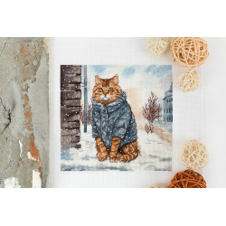 Cross stitch kit PANNA "March cat" PJ-7500