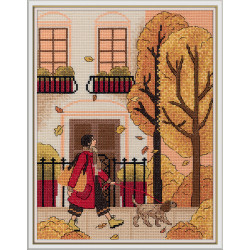 Cross stitch kit PANNA "Fall walk" PGM-7482