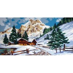 Cross stitch kit Printed tapestry canvas CDA11561W