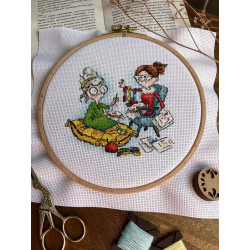 Cross stitch kit "Embroiderer grandmothers" SANB-23