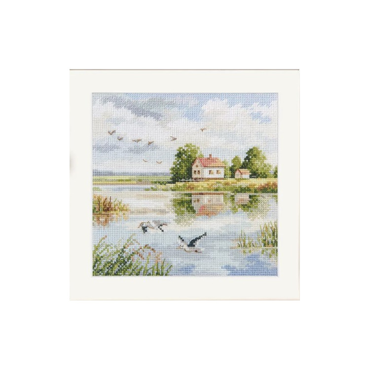 Cross stitch kit "House by the lake" S3-36