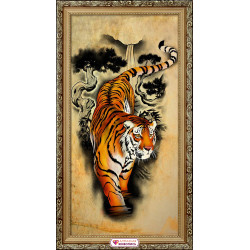 Parchment with tigers 30*60 cm AZ-4124