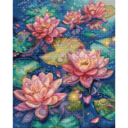 Cross stitch kit Water lily 23x29cm SLETIL9910