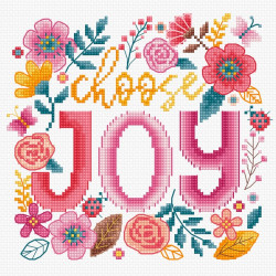 Cross stitch kit Choose Joy 15x14cm SLETIL9913