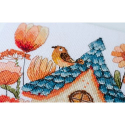 Cross-stitch kits Sing for us, little bird! (Deco Scenes) AAH-254