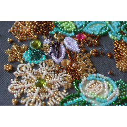 Pagrindinis karoliukų siuvinėjimo rinkinys Naujųjų metų vainikas (Žiemos pasaka) AAB-828