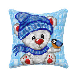 Pagalvės rinkinys siuvinėjimui Teddy Bear 40x40cm SA99089