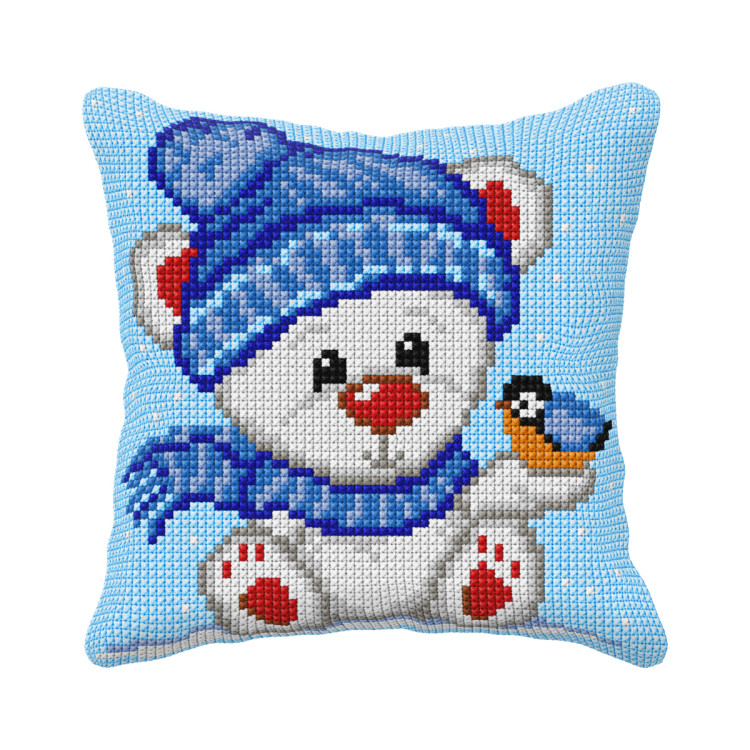 Kissen-Set für Stickerei Teddybär 40x40cm SA99089