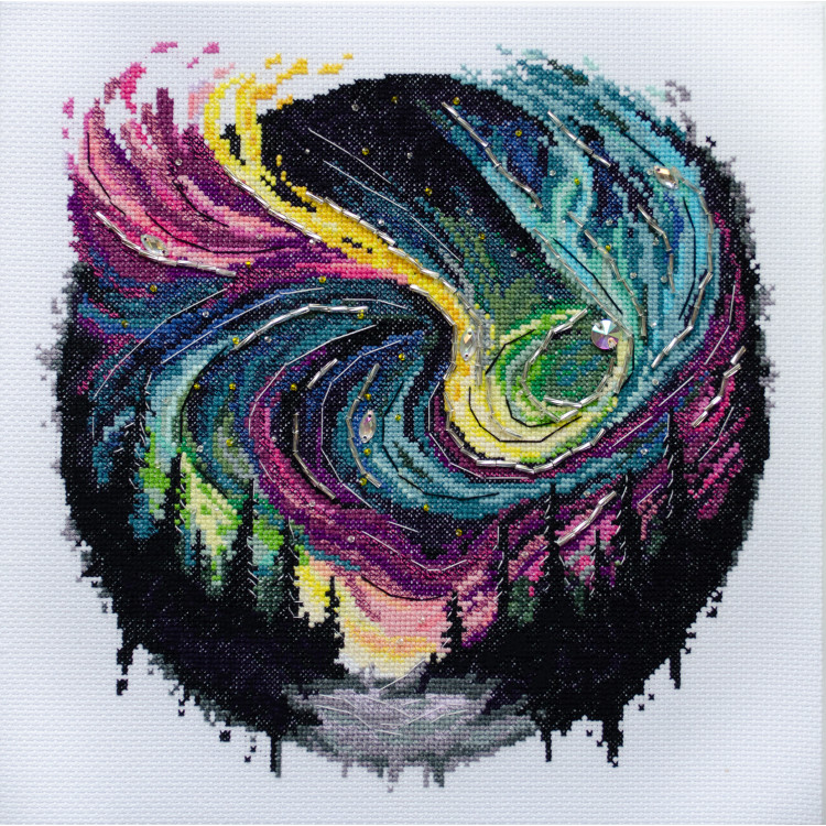 Kreuzstich-Set Nachtglühen (Deco Scenes) 27x27 cm AAH-168