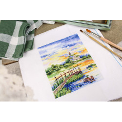 Kreuzstich-Set „Harmonie des Morgens“ 20x16 cm SNV-916