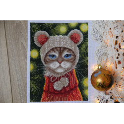 Kryželių siuvinėjimo rinkinys PANNA "Naujametinė nuotaika" 16x21 cm PPR-7263