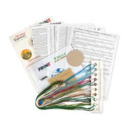 Kryželiu siuvinėjimo rinkinys PANNA "Sagė. Kelionė ratais" 5,5x5,5 cm PJK-2216