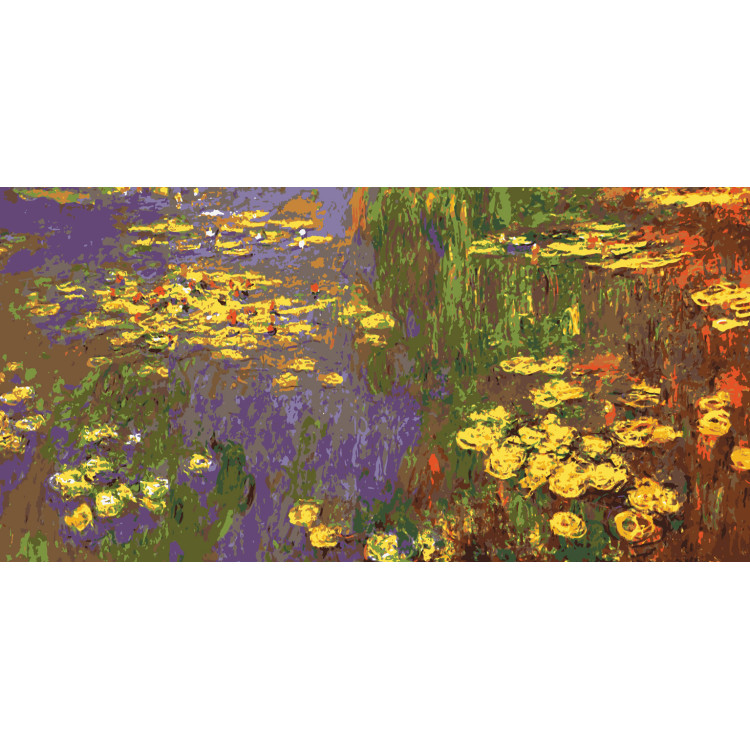 Printed Canvas 50x100 Nympheas Water Plantes, (Monet) CDA13985