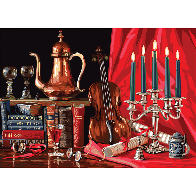 Bedruckte Leinwand 50x70 Violine CDA12996