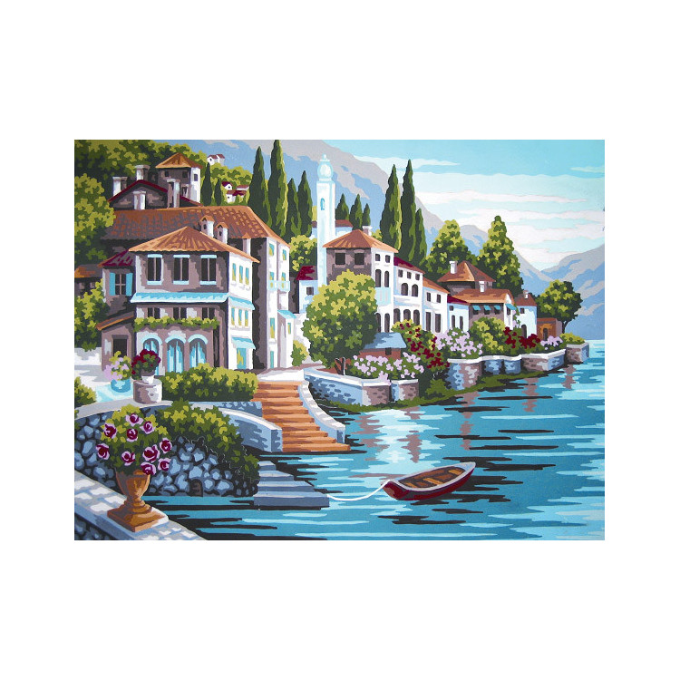 Printed Canvas 30x40 Steps to the Lake CDA10392