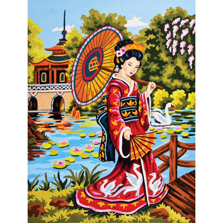Printed Canvas 30x40 Japanese Scene CDA10411W