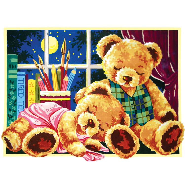 Printed Canvas 30x40 Sleepy Teddies CDA10457