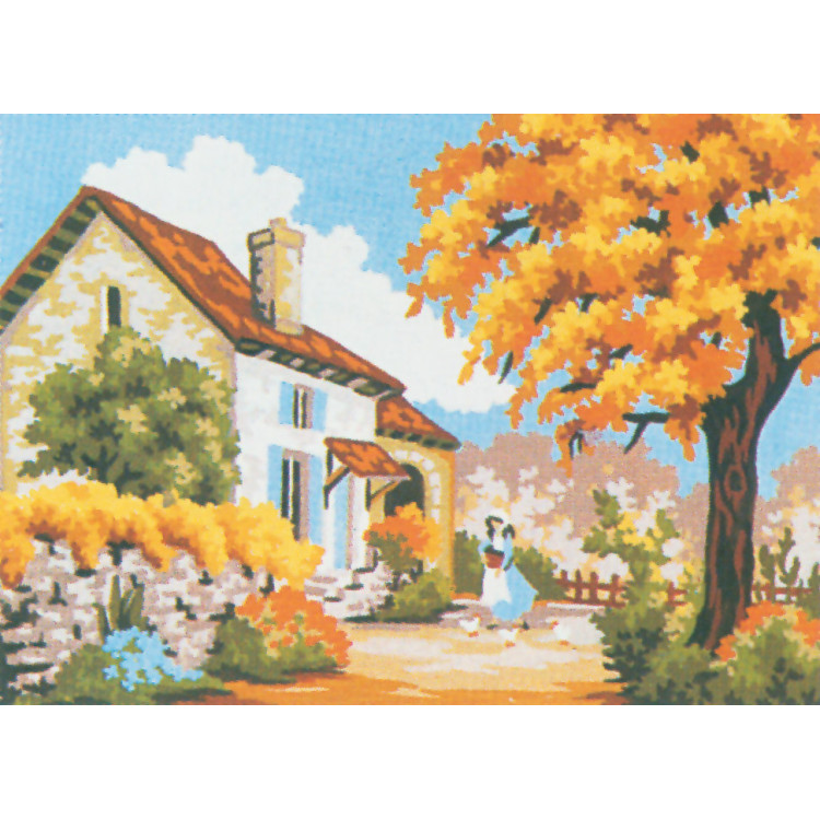 Печатный холст 22x30 Stone Cottage CDA6039