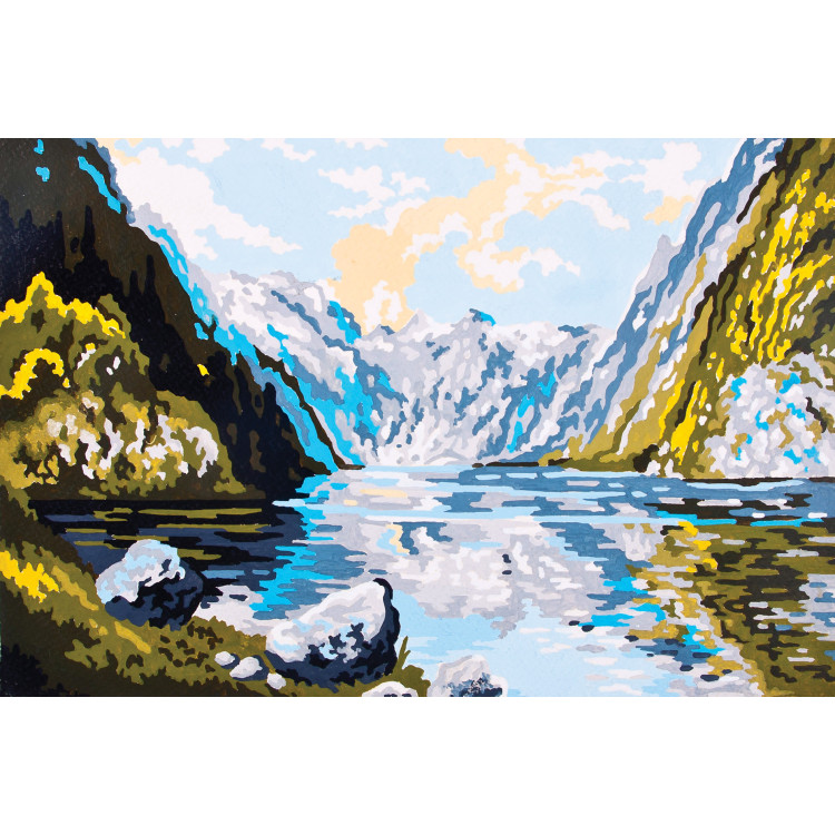 Printed Canvas 20x30 Glacial Lake D CDA6128