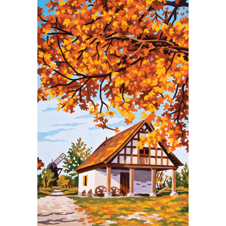Atspausdinta drobė 22x30 Autumm Barnyard CDA6169