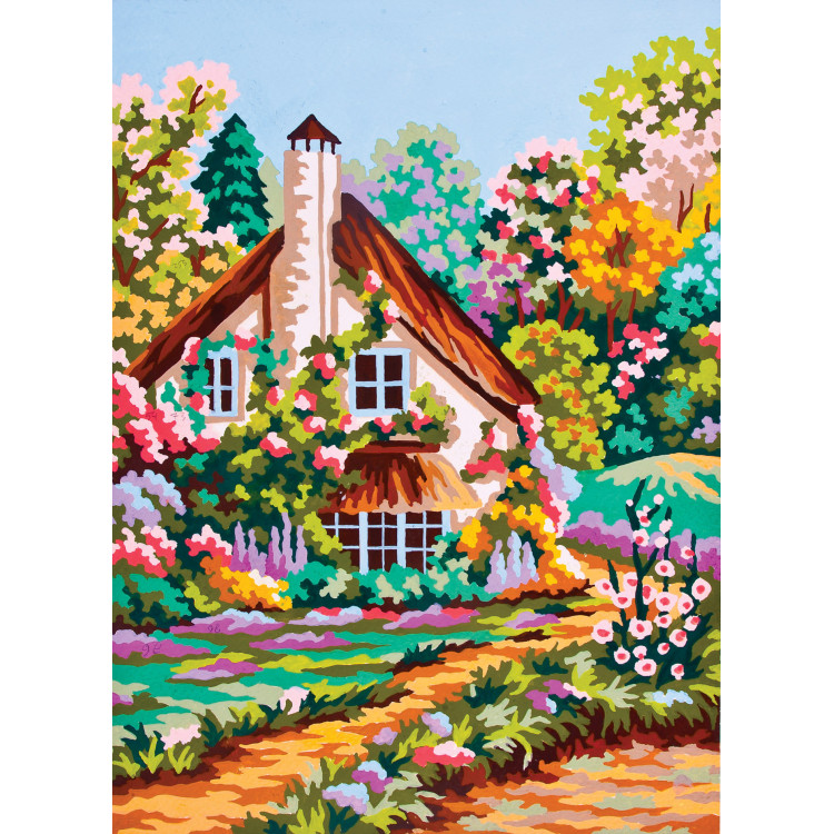 Bedruckte Leinwand 22x30 Cottage Garden CDA6219