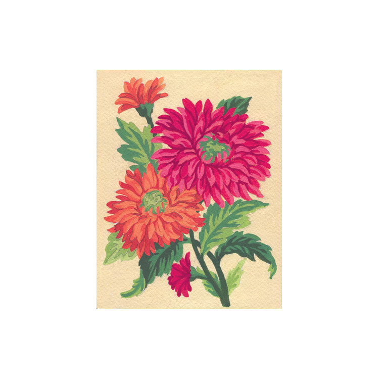 Bedruckte Leinwand 14x18 Orange Gänseblümchen CDA3115