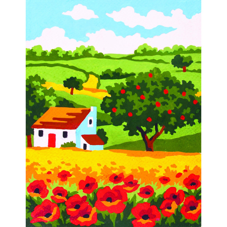 Printed Canvas 14x18 Poppy Field CDA3147